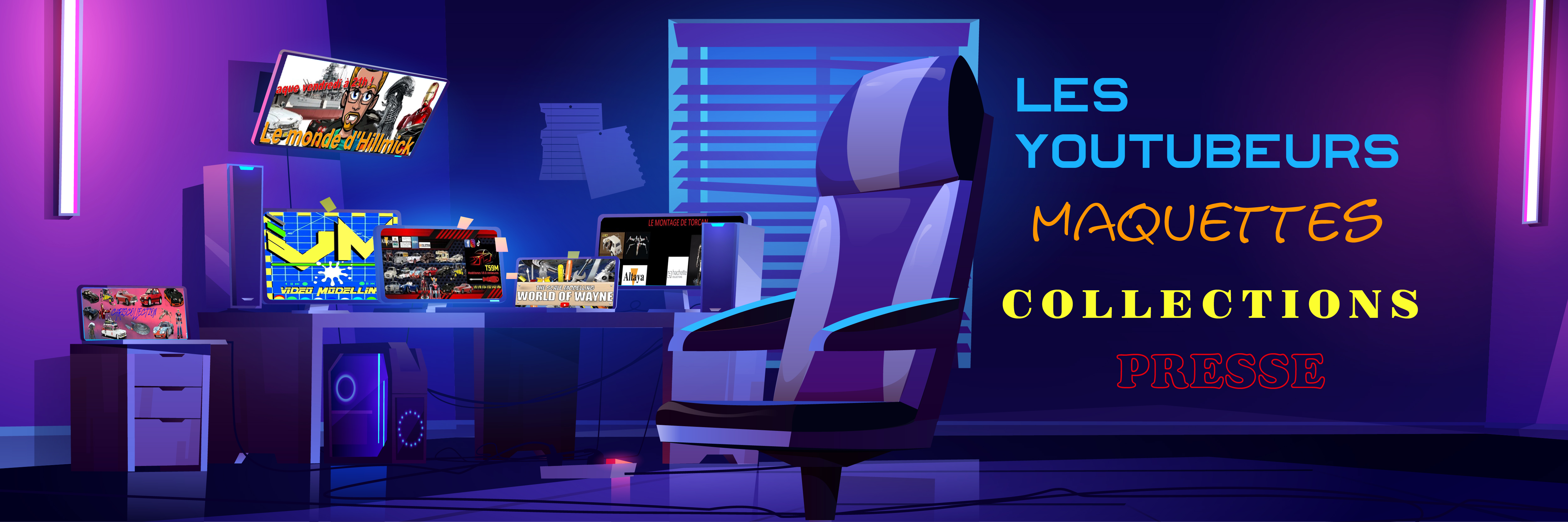 les logos des youtubeurs