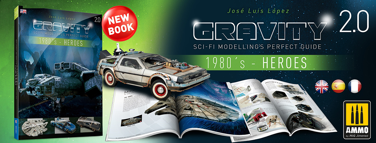 AMMO by Mig Jimenez 6097 GRAVITY 2.0 - 1980's Partie 1 Les Héros SCI FI GUIDE PARFAIT DE MODÉLISME en Français