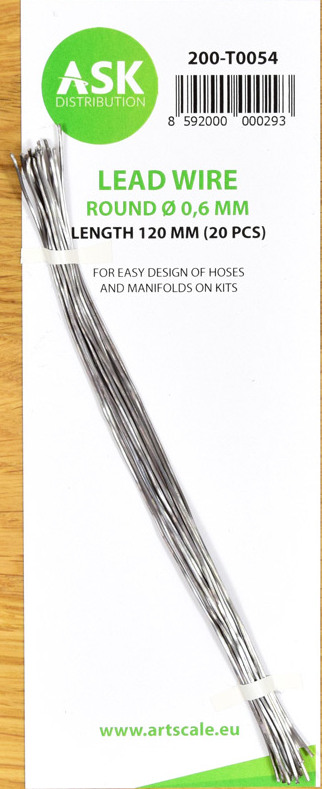 Lead Wire - Round Ø 0,6mm x 120mm