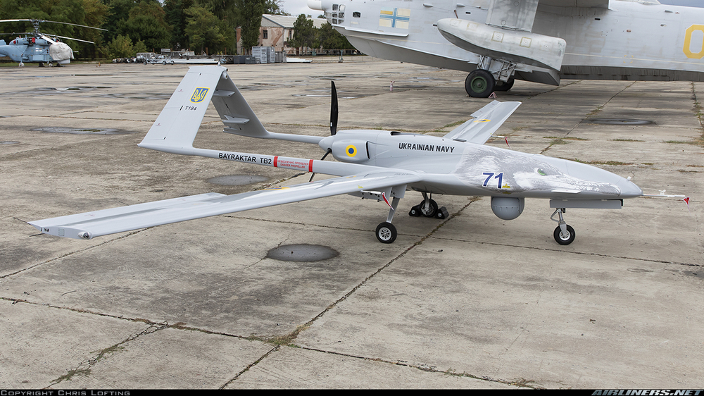 un Bayraktar TB2 en Ukraine