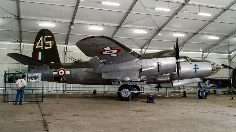 un B-26G Marauder vu de profil droit