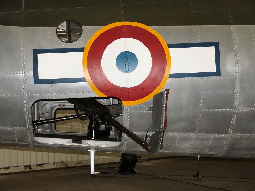 zoom sur les 2 mitrailleuses d'un B-26G Marauder