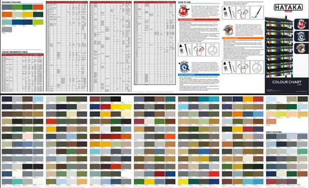 image représentant le dépliant de la charte de couleurs Hataka