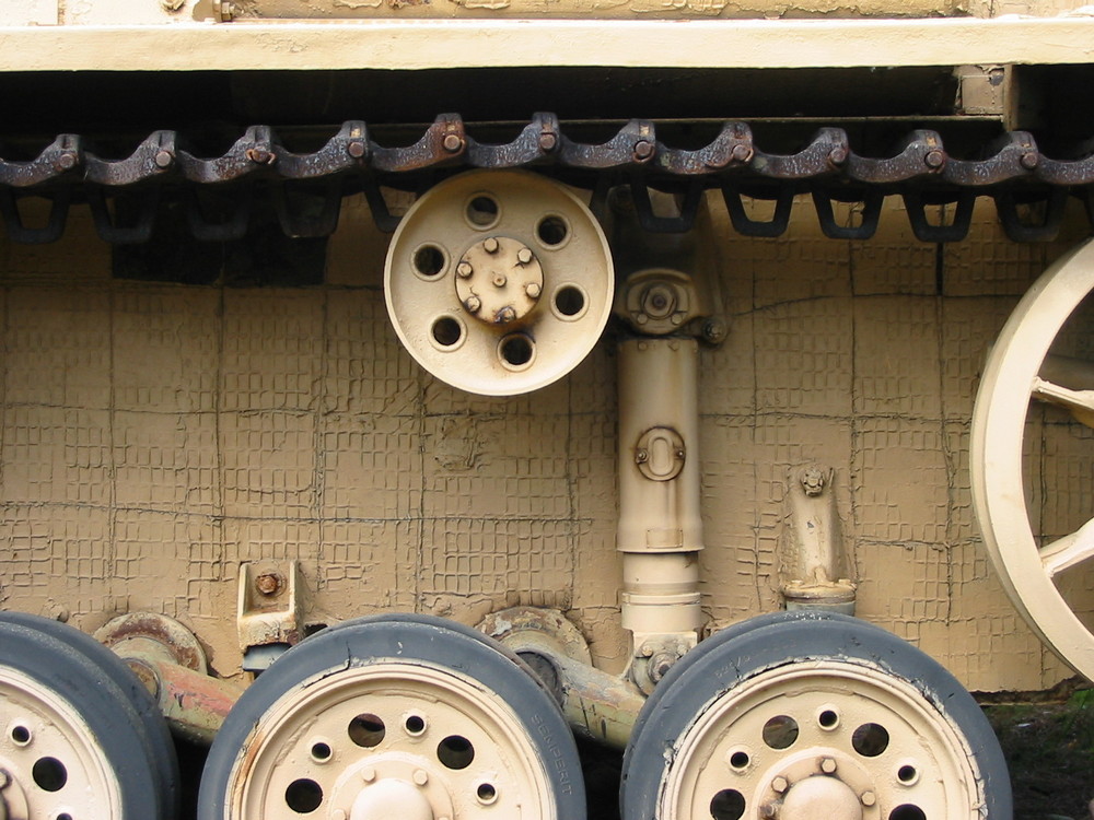 zoom sur les galets d'un Sturmgeschutz III