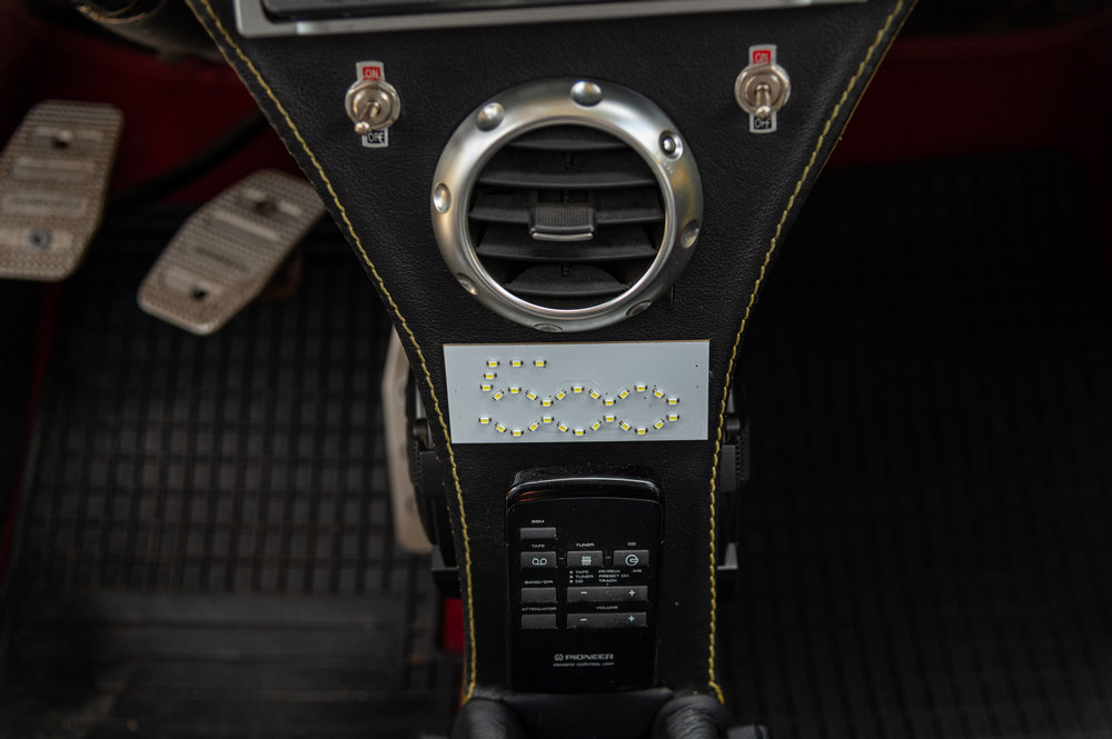 détails de l'habitacle d'une Fiat Abarth 695 Evocation 1965