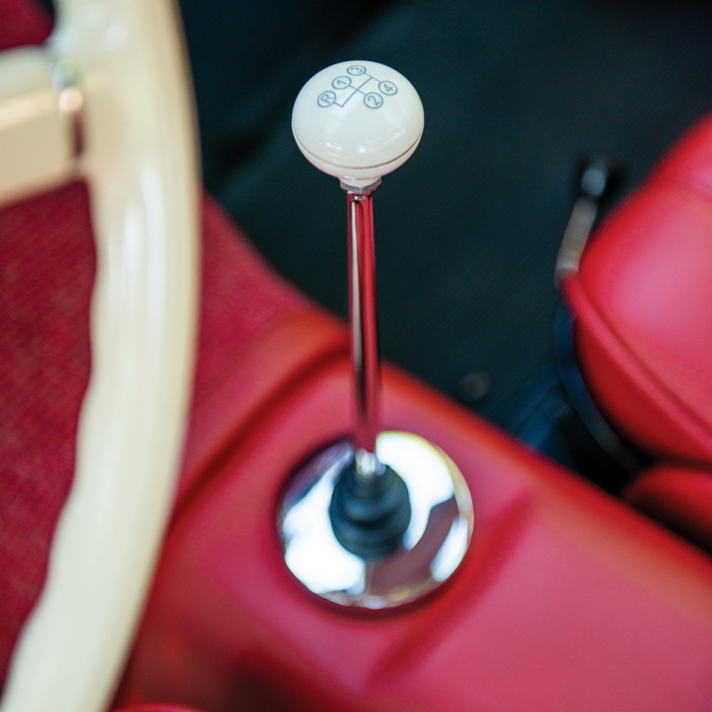 le levier de vitesses de la Mercedes-Benz 300 SL (W198) 1954