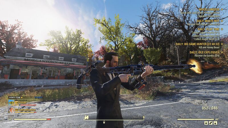 une MG 42 dans le jeu Fallout 76
