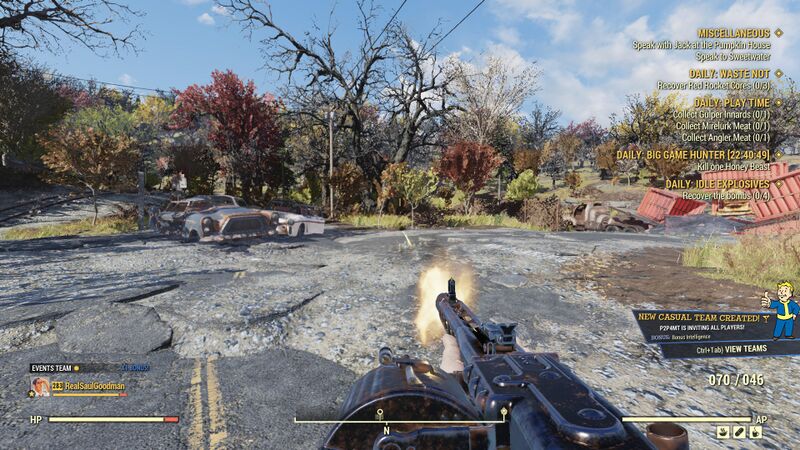 une MG 42 dans le jeu Fallout 76