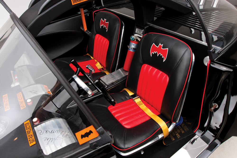 l'habitacle de la Batmobile 1966