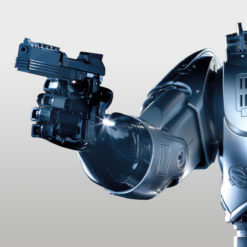 vue sur le bras articulé