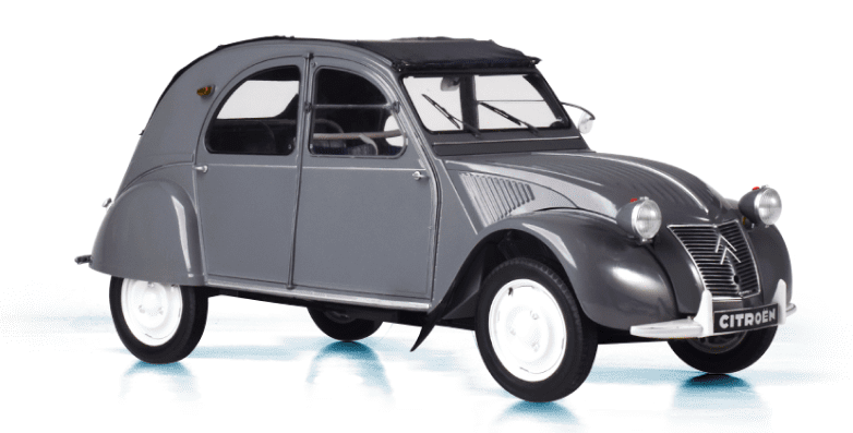 la maquette de la Citroën 2CV AZLP