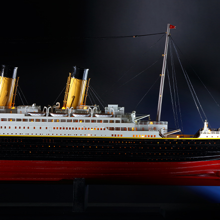 maquette illuminée vue de côté