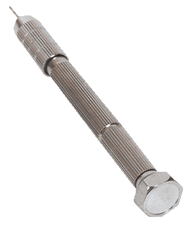 Étau à axe pivotant et perceuse